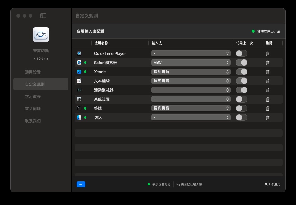 Remember Last Input Method